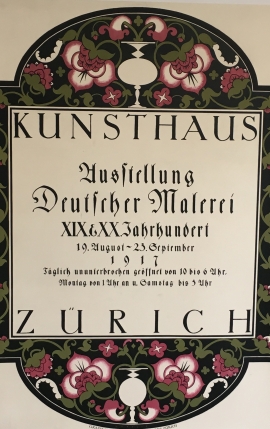 KUNSTHAUS AUSSTELLUNG DEUTSCHER MALEREI ZURICH