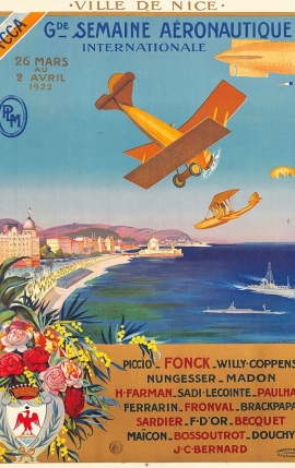 NICE PLM GRANDE SEMAINE AERONAUTIQUE INTERNATIONALE 26 MARS AU 2 AVRIL 1922