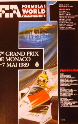 F1 47ème GRAND PRIX DE MONACO 4-7 MAI 1989